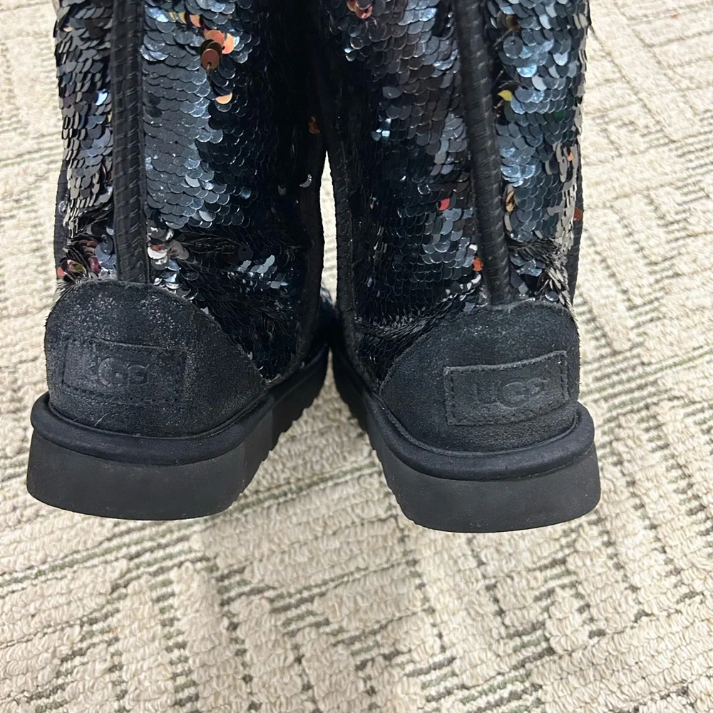 UGG Black Sequin boots size 5 - Picture 9 of 9